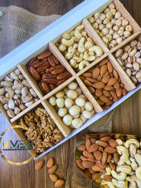 پک ۸ خانه آجیل خام لوکس